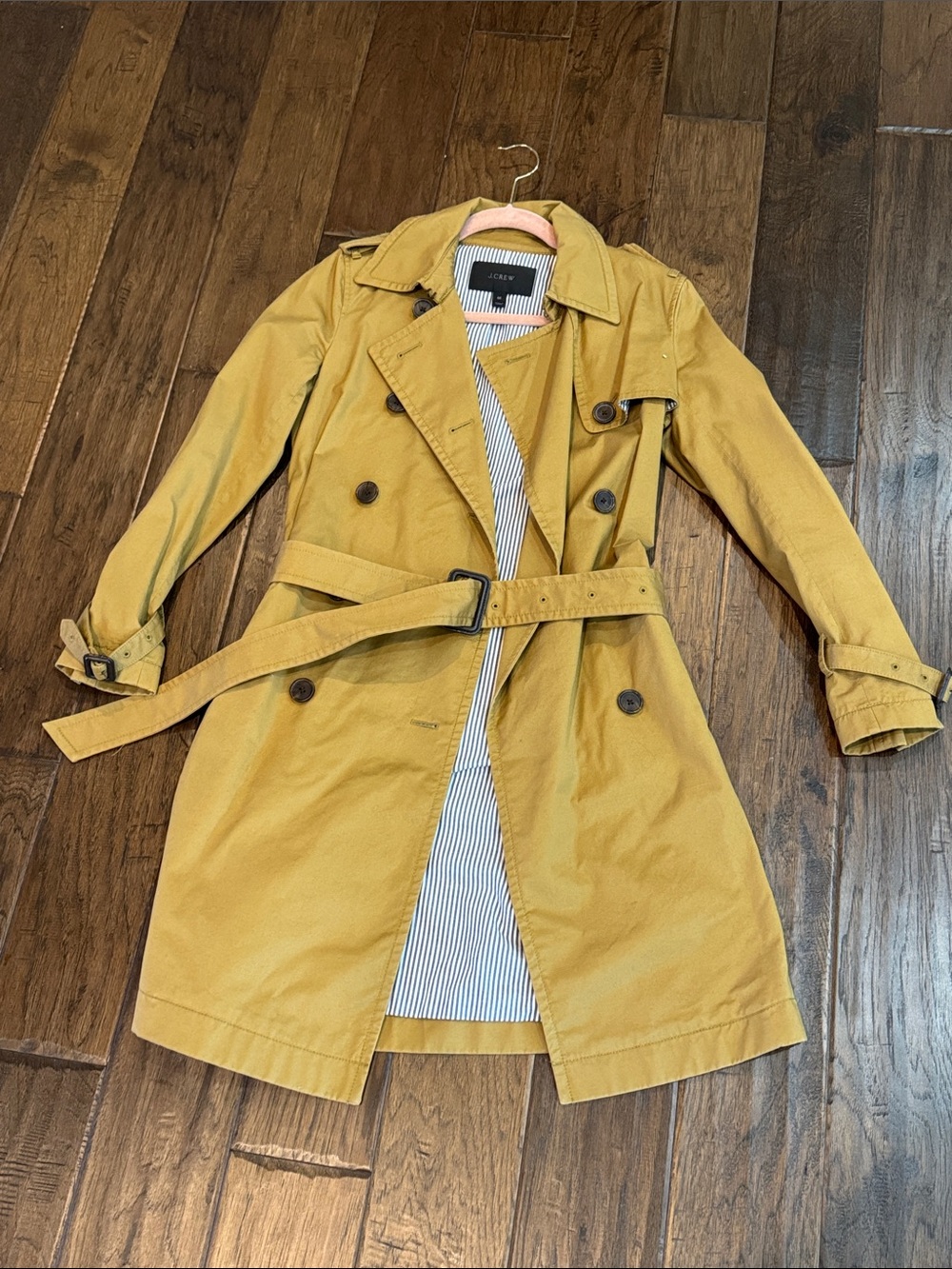 Jcrew Classic Dark Tan Trench Coat with Belt - Women